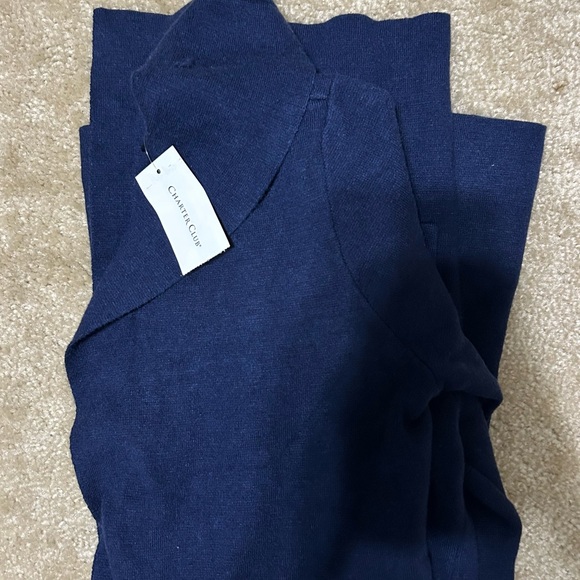 Charter Club Deep Blue Women's Cardigan - Picture 3 of 3